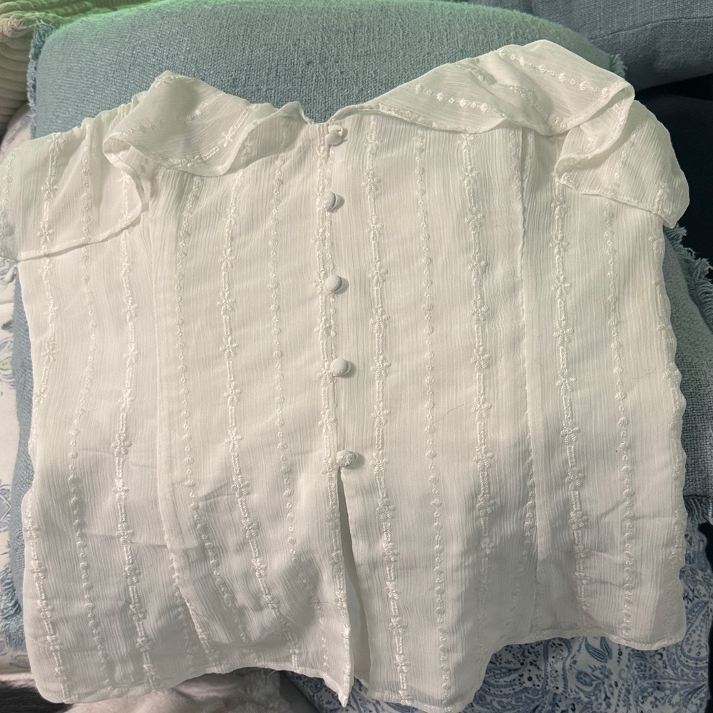 Altard state White Button-Up Bustier